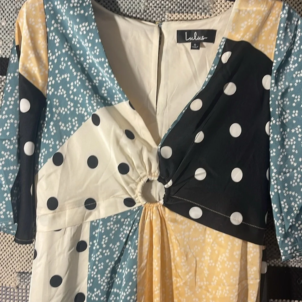 Lulus mixed pattern dress! - Picture 2 of 8